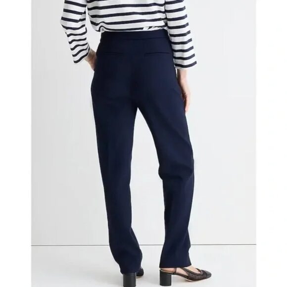 J Crew Kate Pants Straight Leg Stretch Navy Blue Business Career BK251 size 10 - Picture 6 of 11